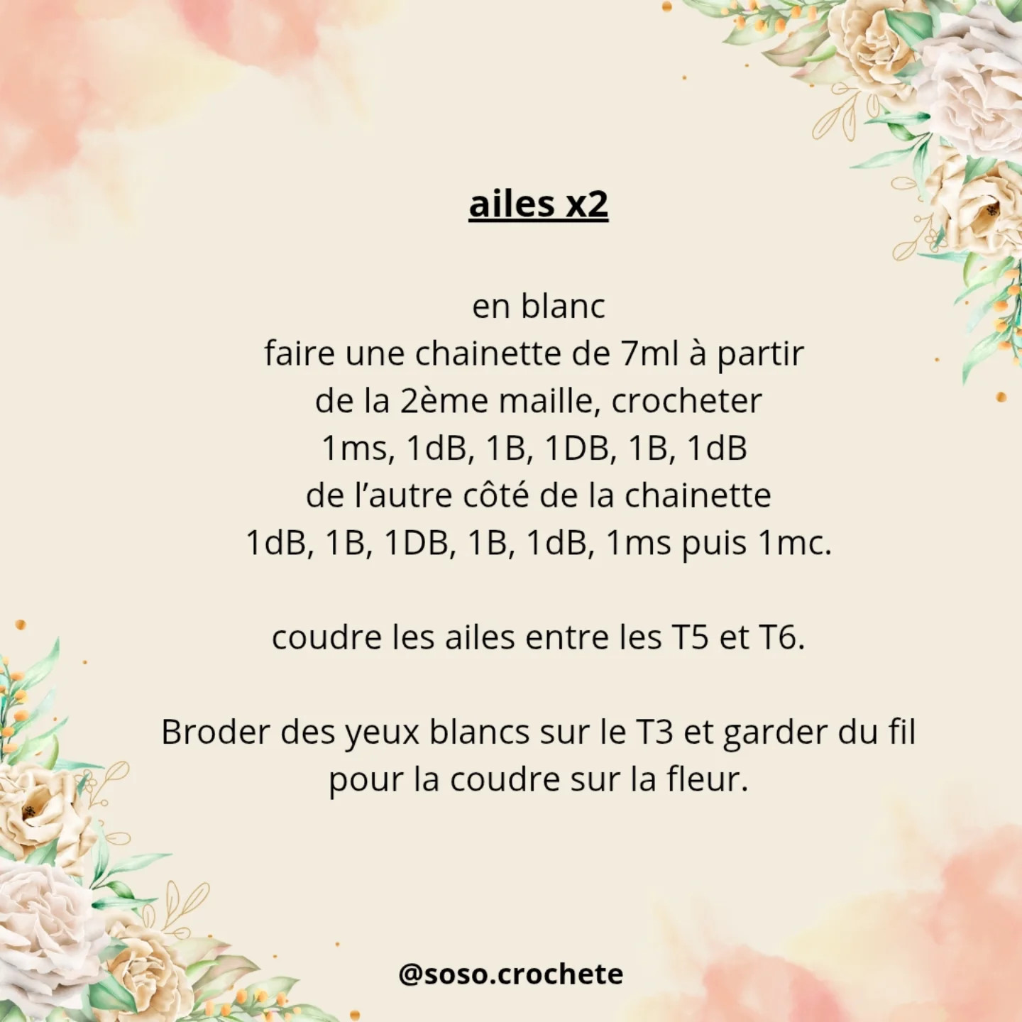 Patron gratuit : Fleur de jardin et coccinelle en crochet