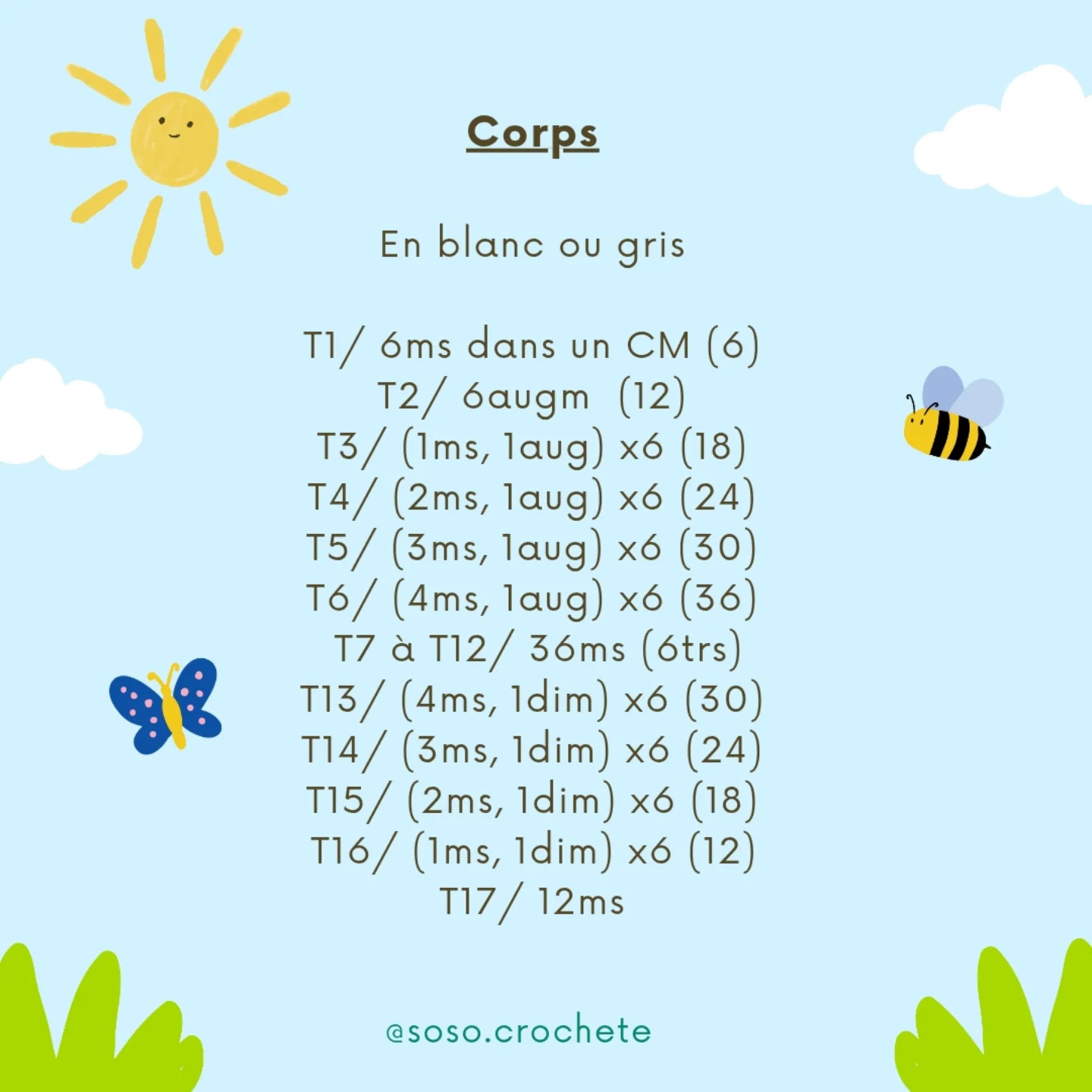 Patron gratuit Lapin gris avec carotte - Guide crochet Pâques
