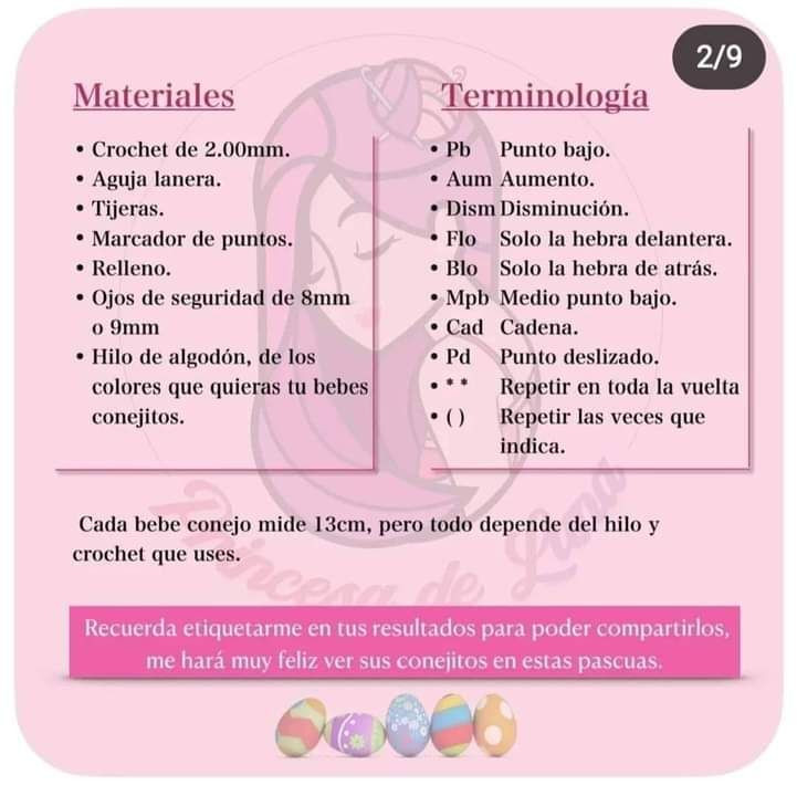 Patrón Gratuito: Amigurumi Amber y Aston (Conejitos de Pascua)