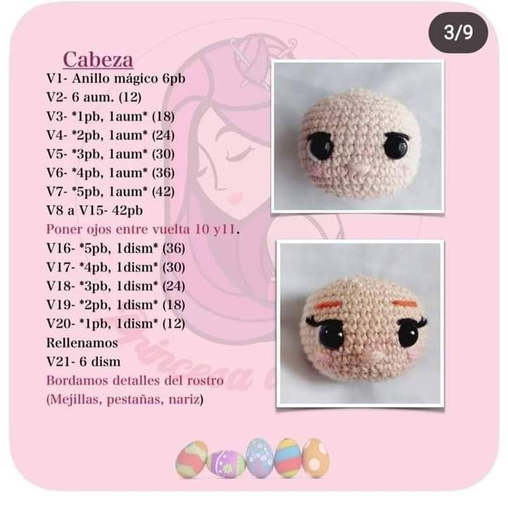 Patrón Gratuito: Amigurumi Amber y Aston (Conejitos de Pascua)