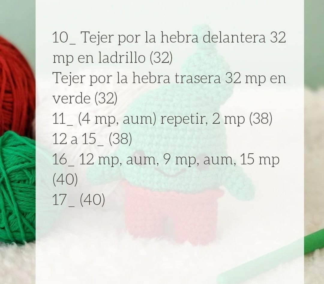 Patrón gratuito amigurumi cactus verde y rojo