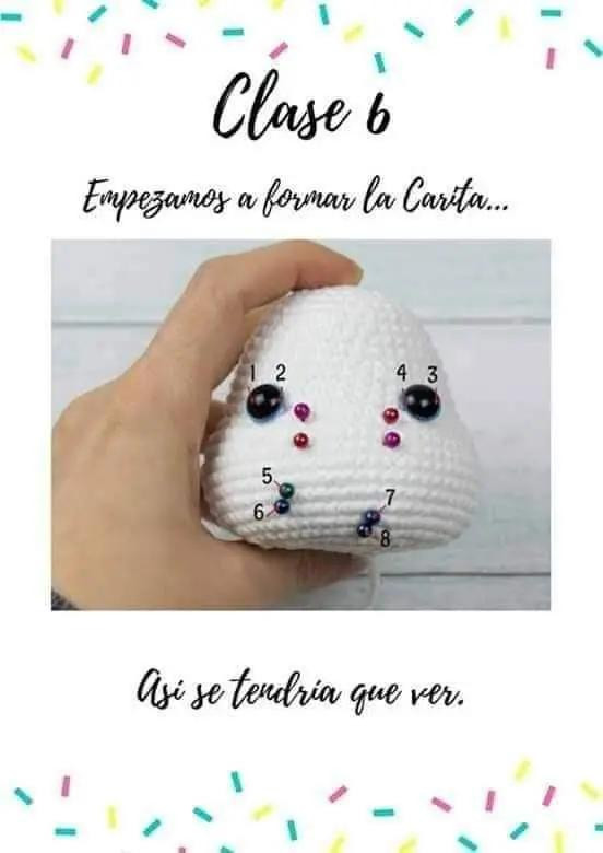 Patrón gratuito Amigurumi Conejita con vestido y accesorios