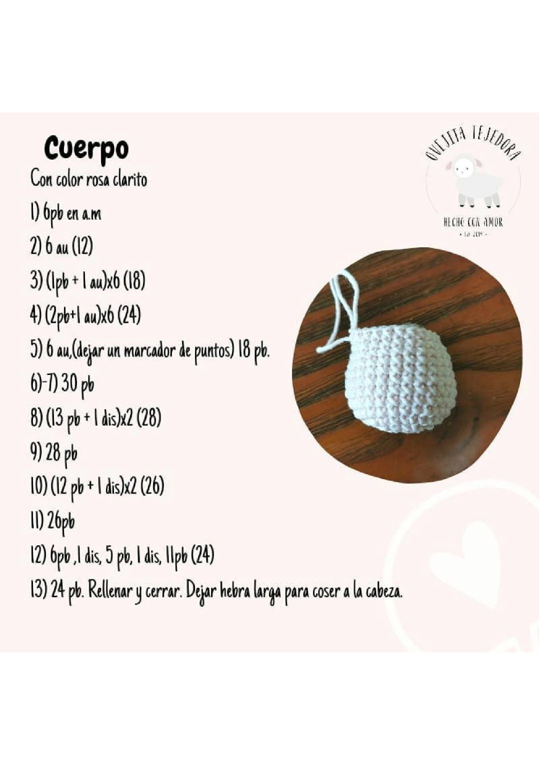 Patrón Gratuito Amigurumi Elefante Algodón de Azúcar