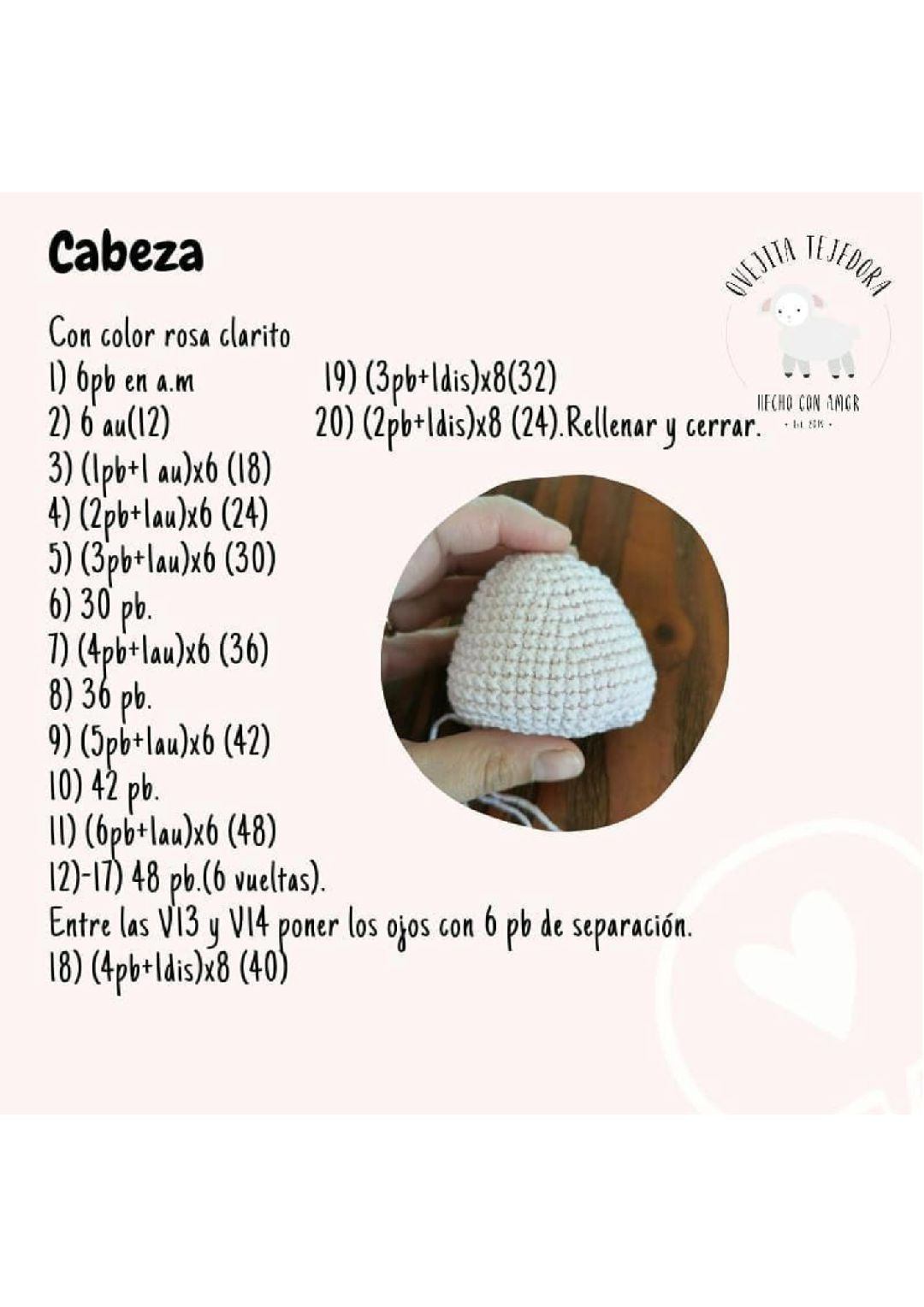 Patrón Gratuito Amigurumi Elefante Algodón de Azúcar