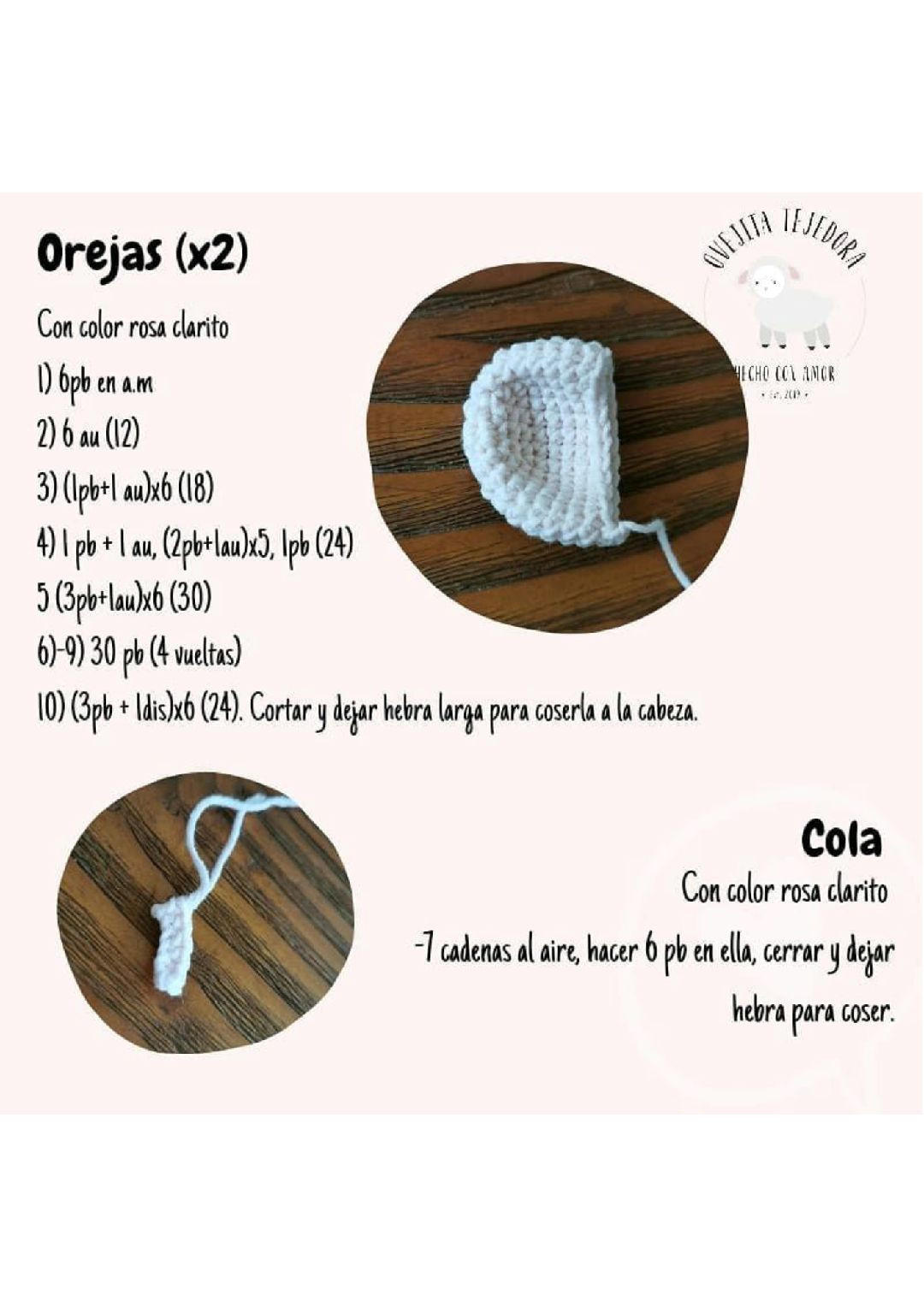 Patrón Gratuito Amigurumi Elefante Algodón de Azúcar