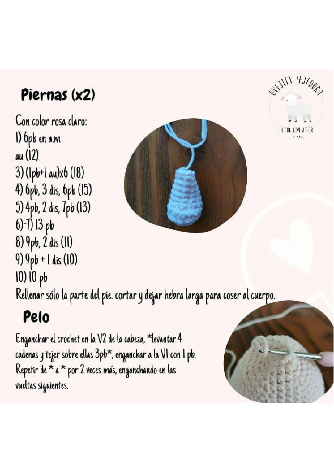 Patrón Gratuito Amigurumi Elefante Algodón de Azúcar