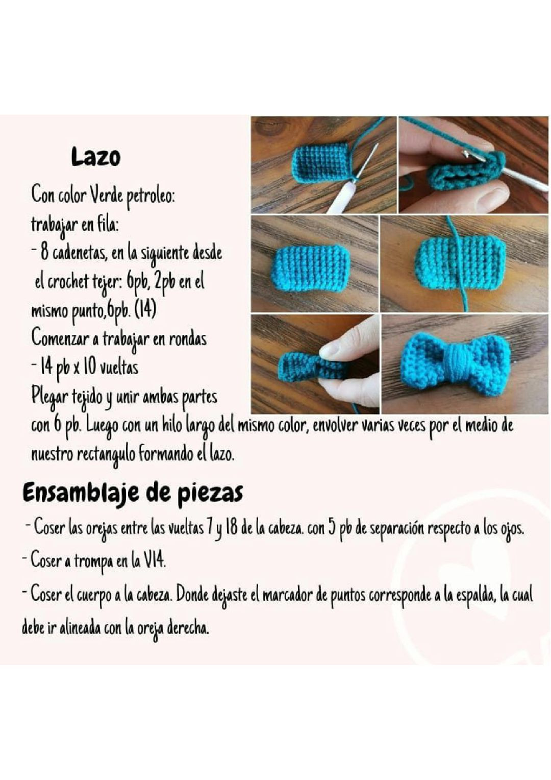 Patrón Gratuito Amigurumi Elefante Algodón de Azúcar