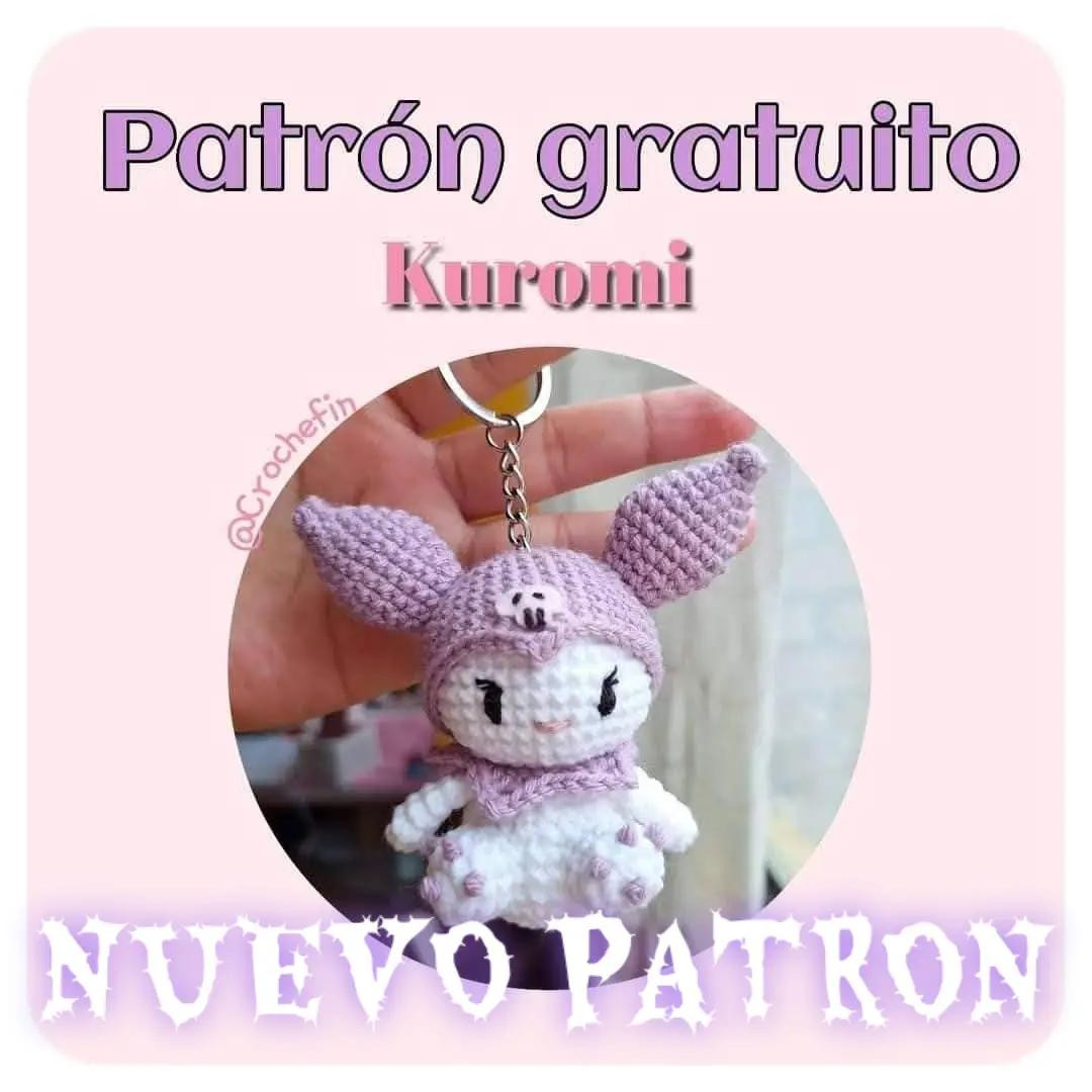 Patrón gratuito Amigurumi Kuromi