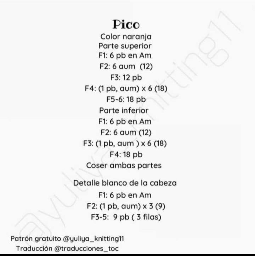 Patrón Gratuito Amigurumi Pato Amarillo con Mejillas Rosadas