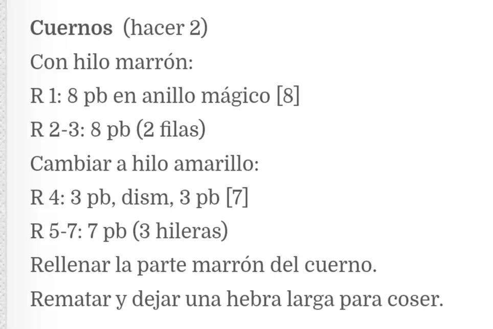 Patrón gratuito Amigurumi Pequeña Jirafa: Tutorial de gacela amarilla con manchas marrones
