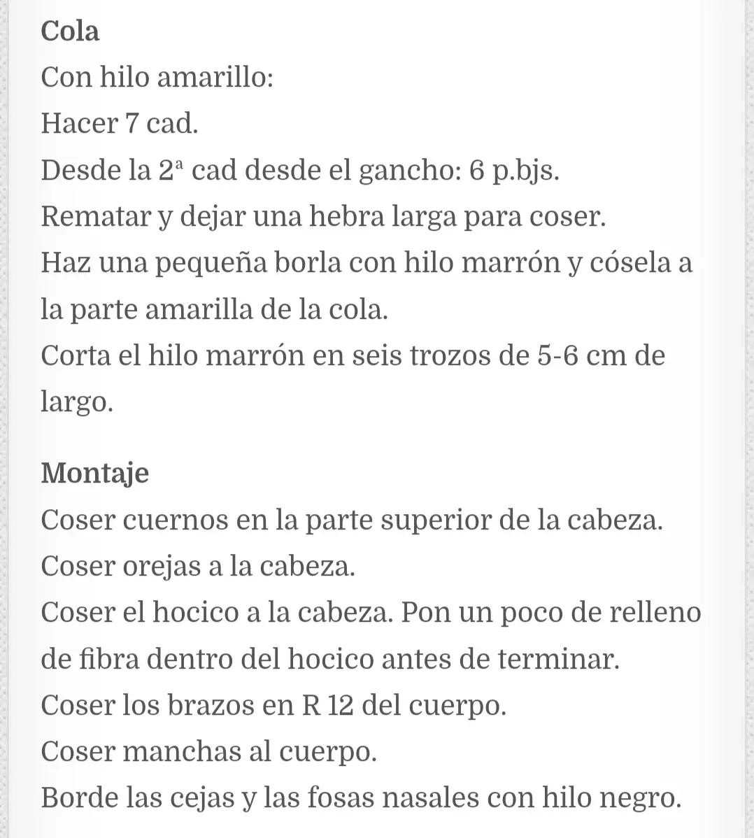 Patrón gratuito Amigurumi Pequeña Jirafa: Tutorial de gacela amarilla con manchas marrones