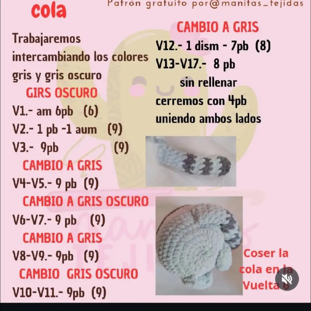 Patrón Gratuito Amigurumi Pusheen Cat: Tutorial Paso a Paso