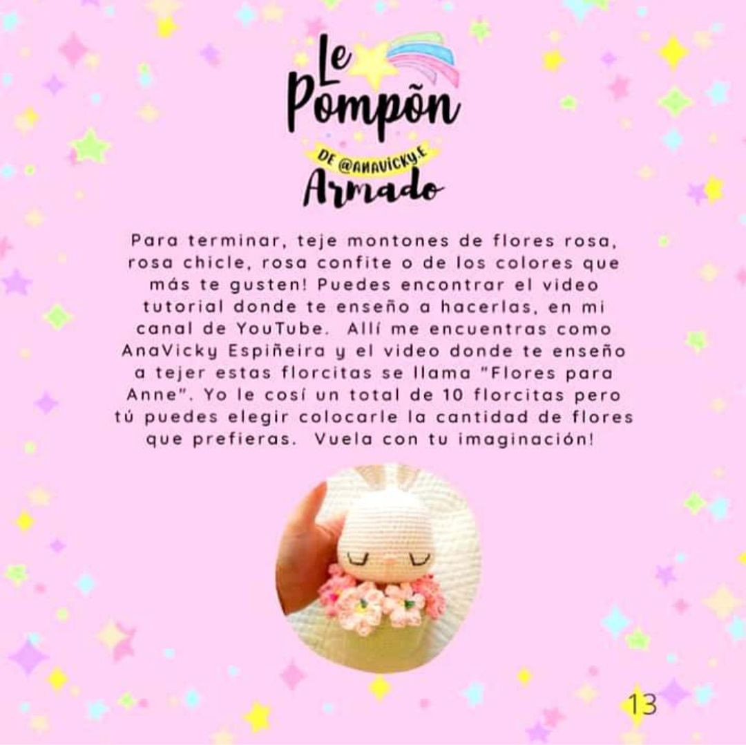 Patrón Gratuito Amigurumi Sakura Conejito - Tutorial Crochet