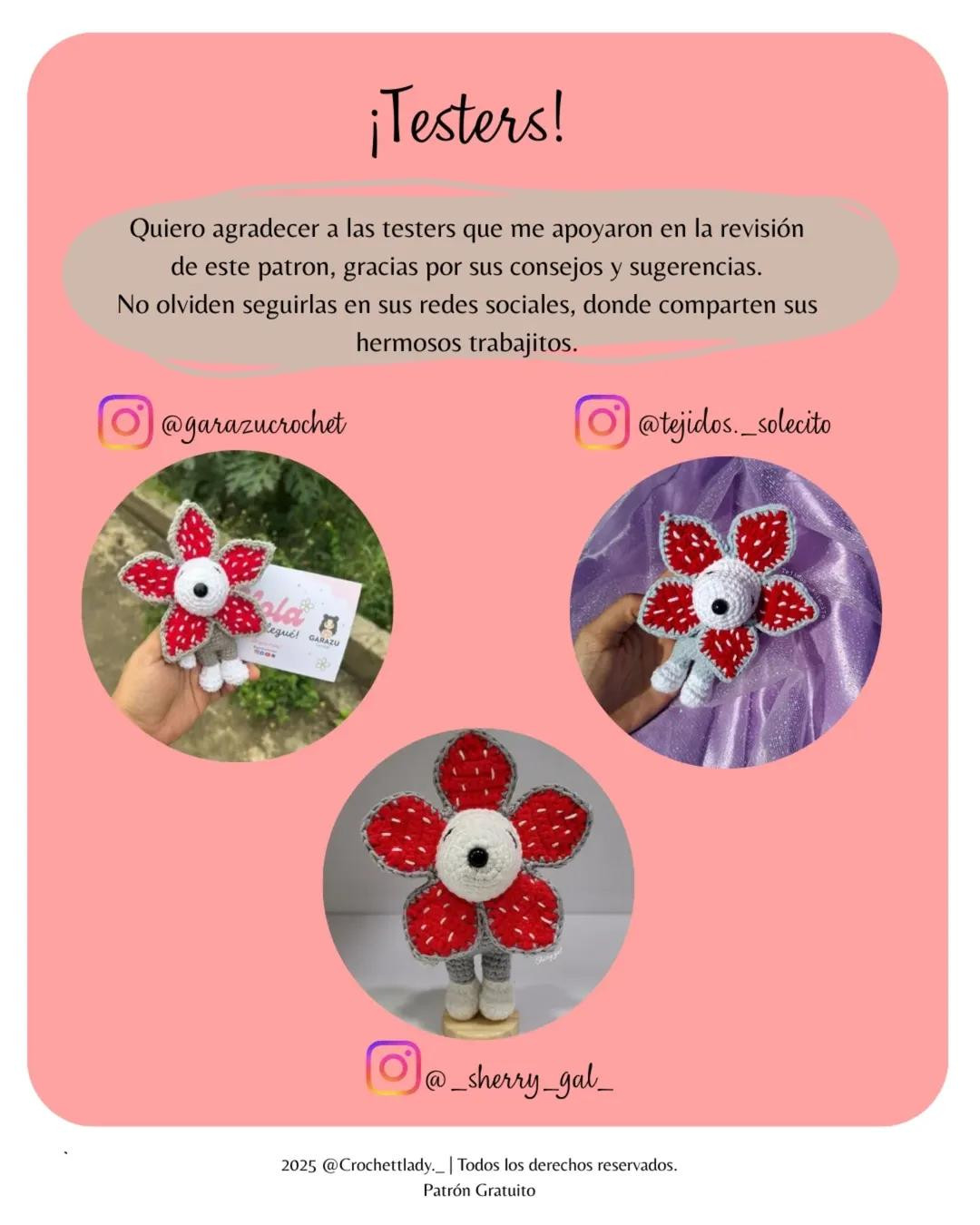 Patrón gratuito amigurumi Snoopy Demogorgon con alas de mariposa