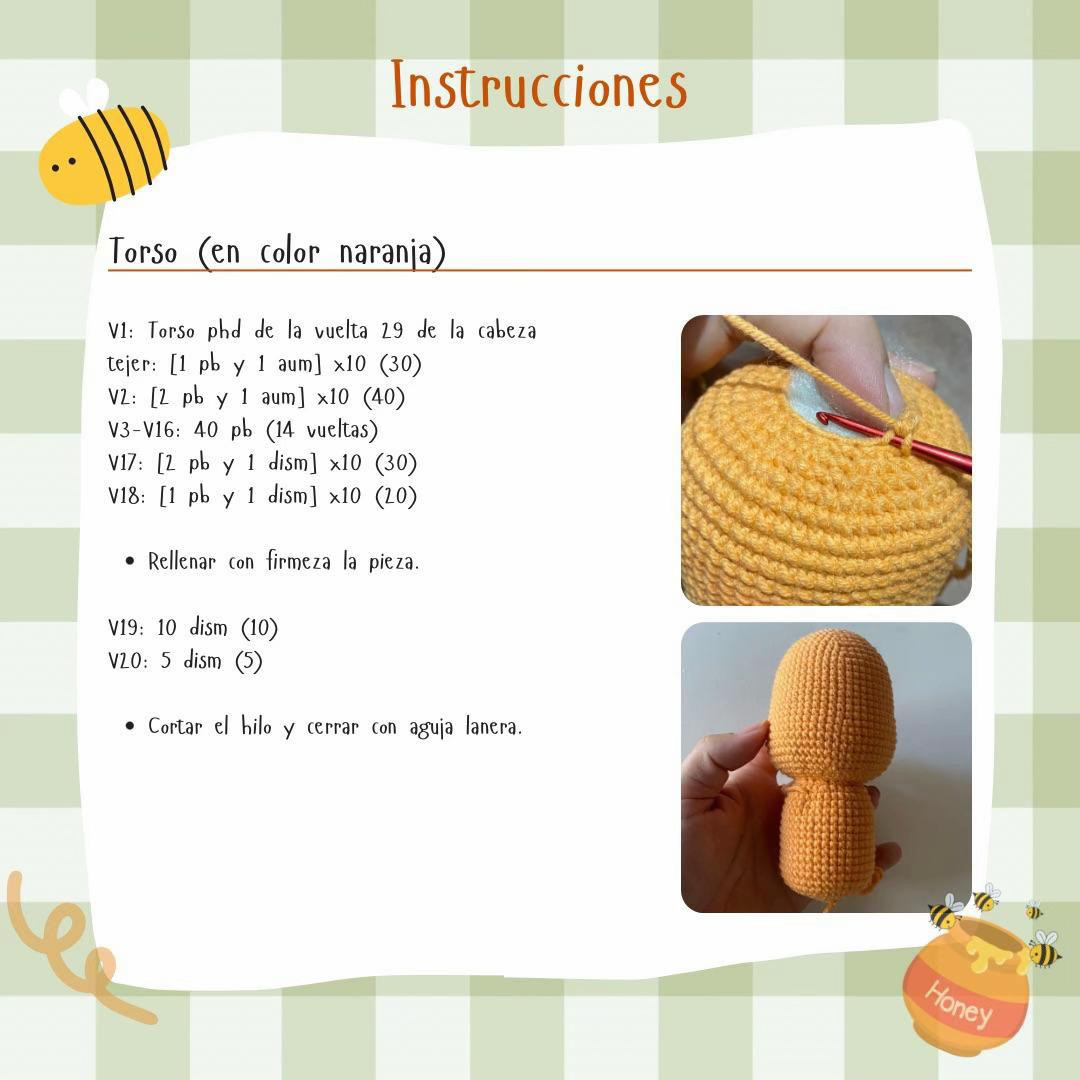 Patrón Gratuito Amigurumi Tigger de Winnie the Pooh