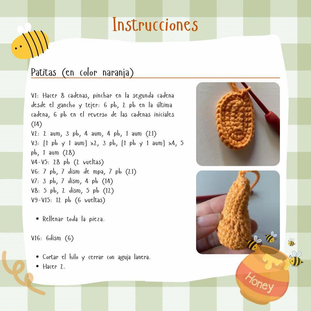 Patrón Gratuito Amigurumi Tigger de Winnie the Pooh