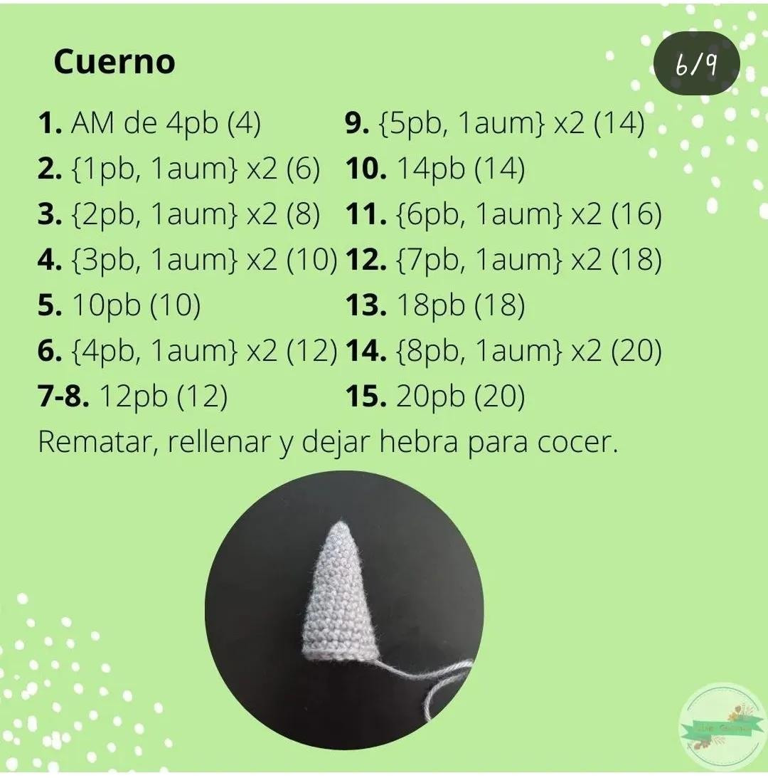 Patrón Gratuito Amigurumi Tsunomon: Guía Paso a Paso