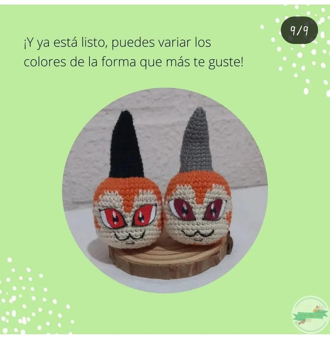 Patrón Gratuito Amigurumi Tsunomon: Guía Paso a Paso