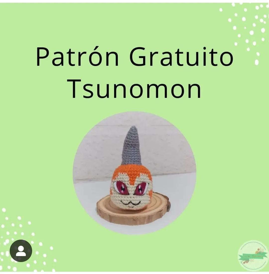 Patrón Gratuito Amigurumi Tsunomon: Guía Paso a Paso