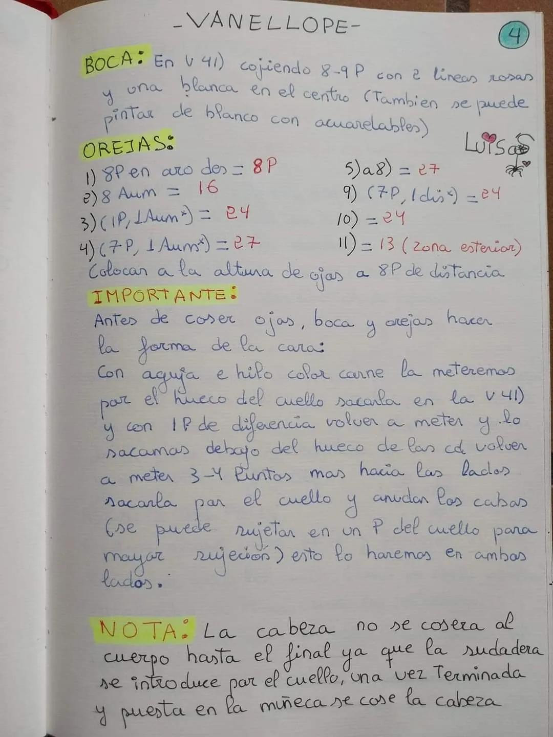 Patrón Gratuito Amigurumi Vanellope de Wreck-It Ralph