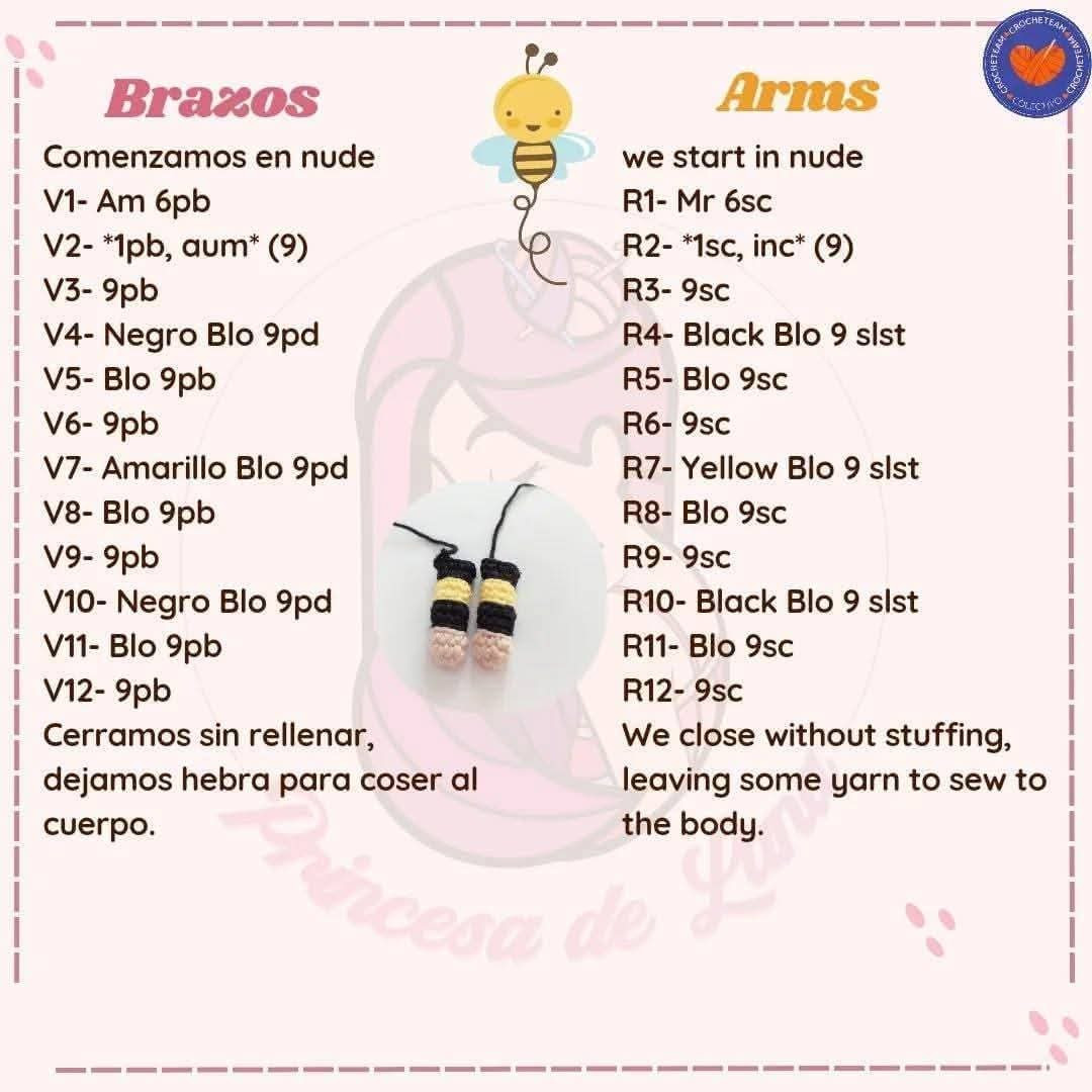 Patrón Gratuito Bichito Abeja Amigurumi Miel