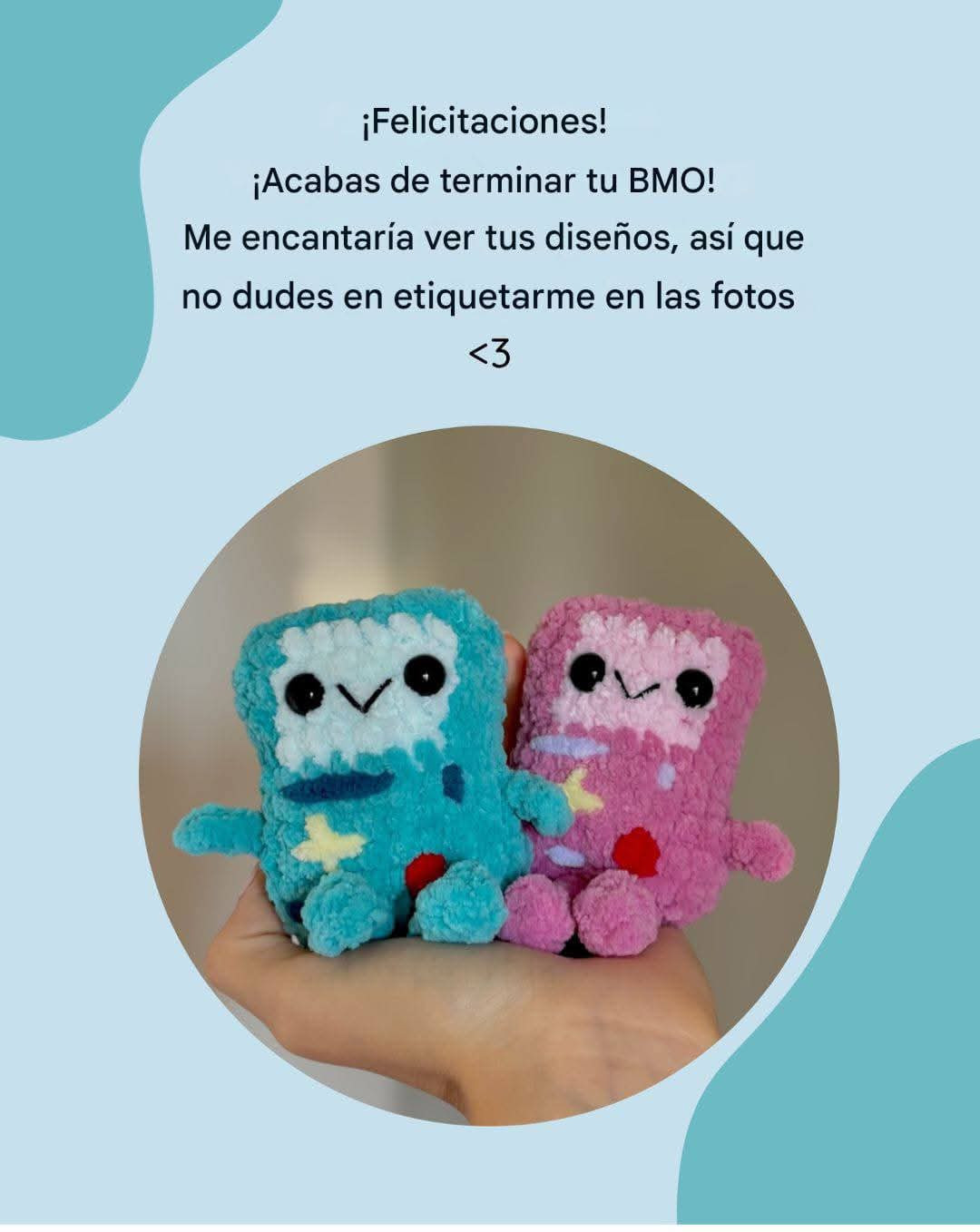 Patrón Gratuito: BMO Hora de Aventura - Amigurumi Mochi Crochet
