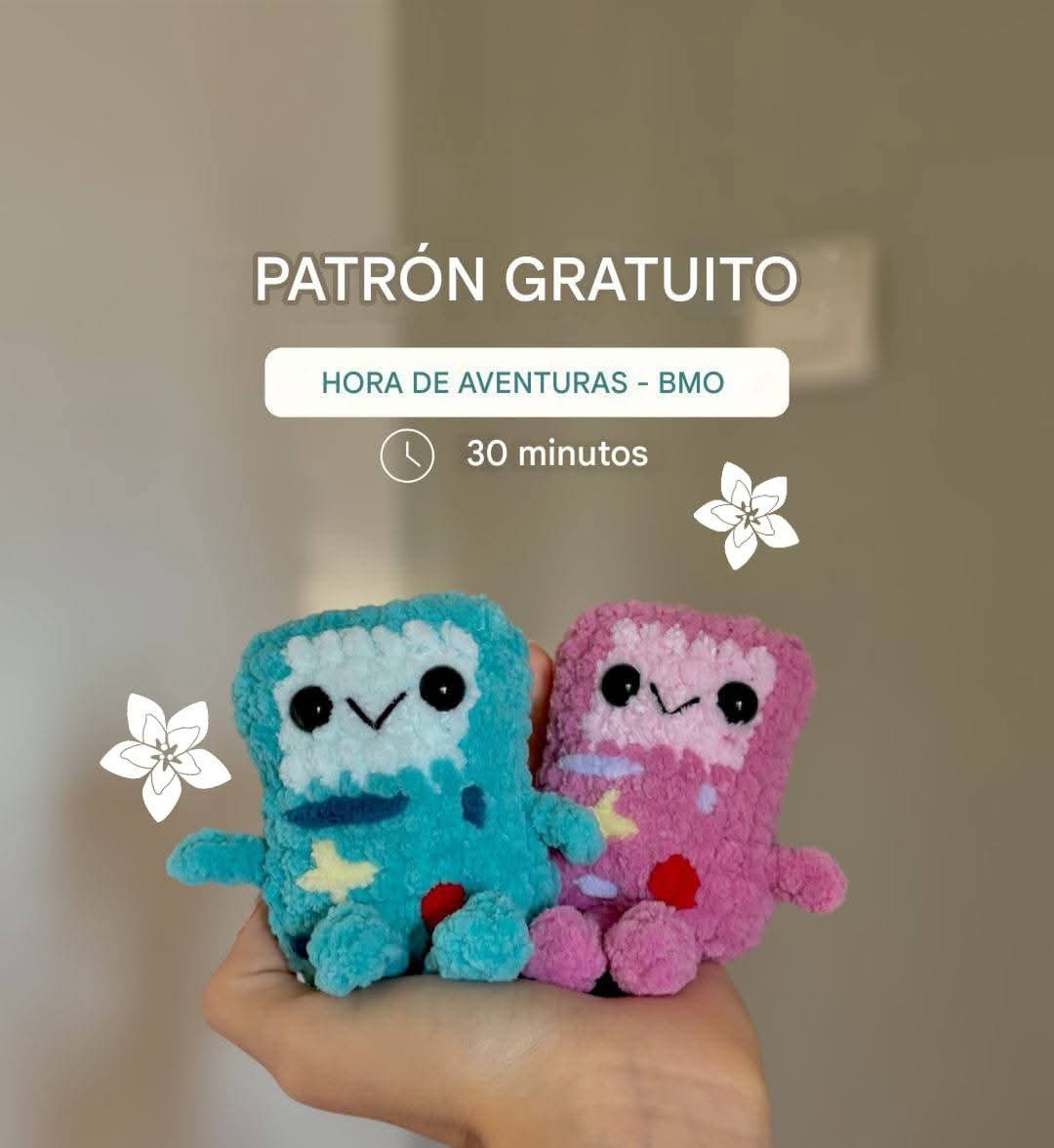 Patrón Gratuito: BMO Hora de Aventura - Amigurumi Mochi Crochet