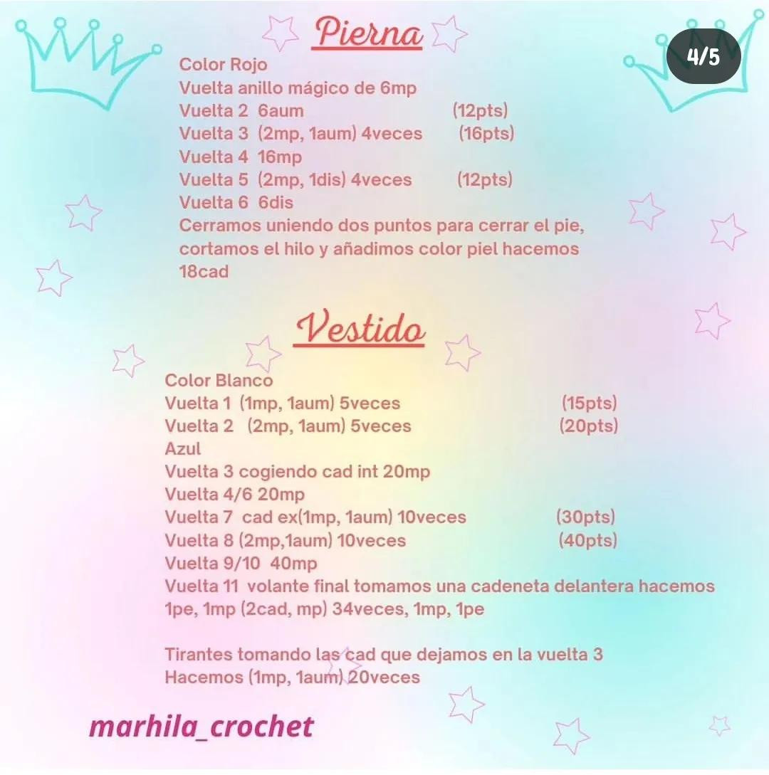 Patrón gratuito búp bê tóc nâu váy xanh