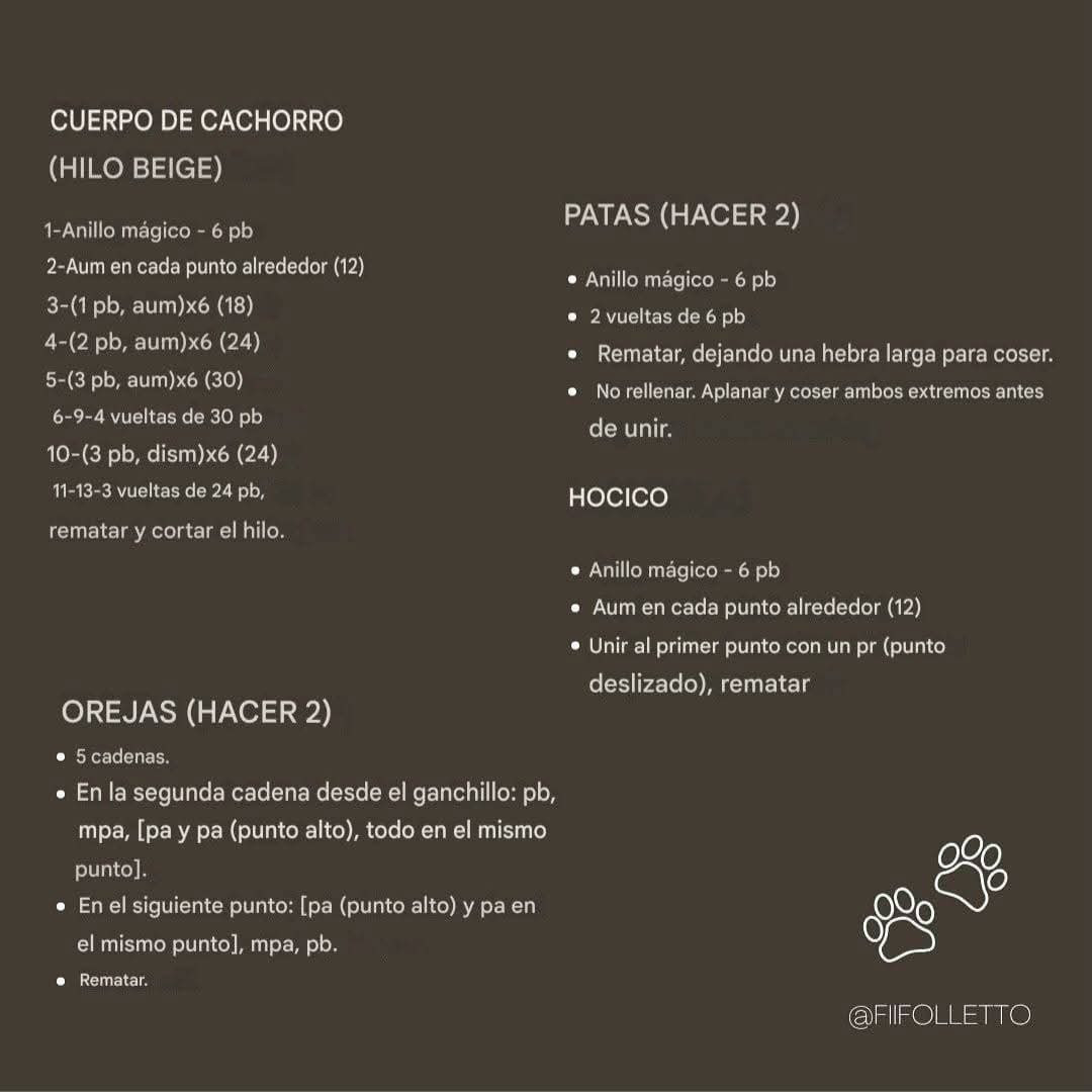 Patrón gratuito: Cachorro de hojas amigurumi en maceta terracota