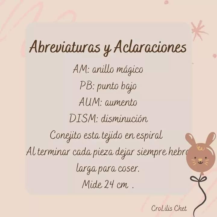 Patrón Gratuito Crochet Conejo Feliz - Tutorial Completo
