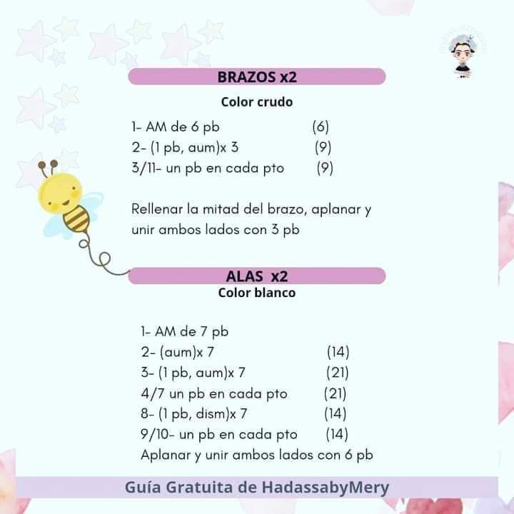 Patrón Gratuito de Amigurumi Abeja Miel - Guía Paso a Paso