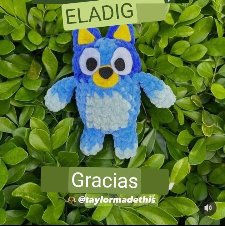 Patrón gratuito de amigurumi Eladig el gato azul
