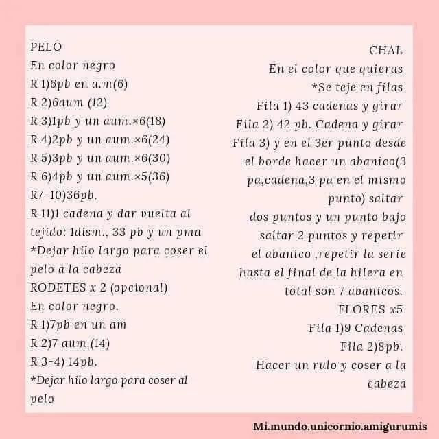 Patron gratuito de amigurumi Frida Kahlo