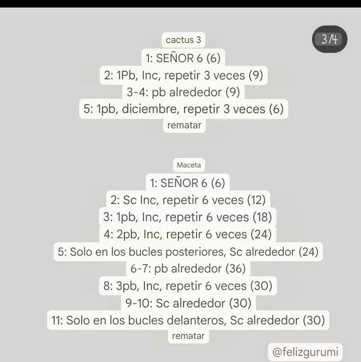 Patrón gratuito de cactus amigurumi con maceta y flores