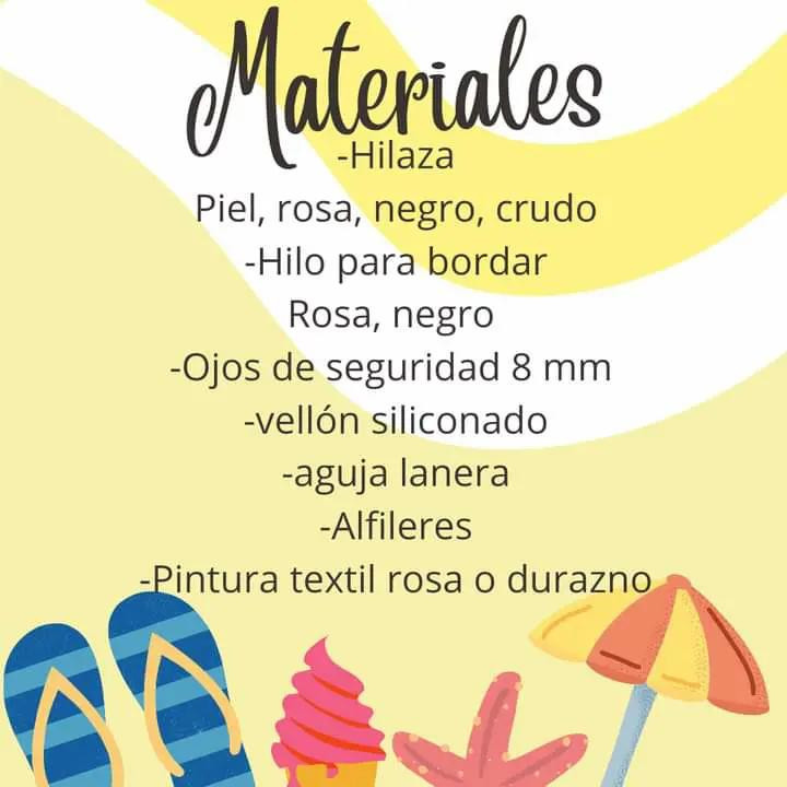 Patrón gratuito de cerdito amigurumi con flotador rosa