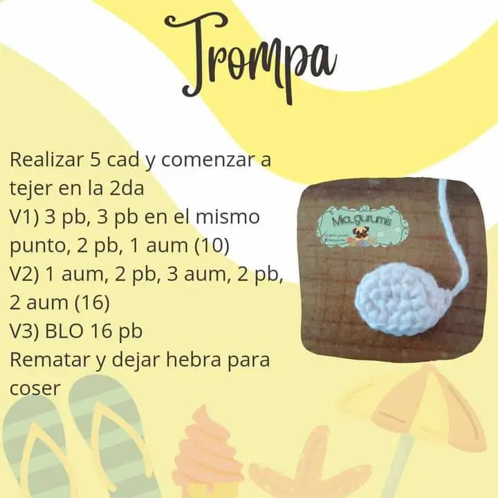 Patrón gratuito de cerdito amigurumi con flotador rosa