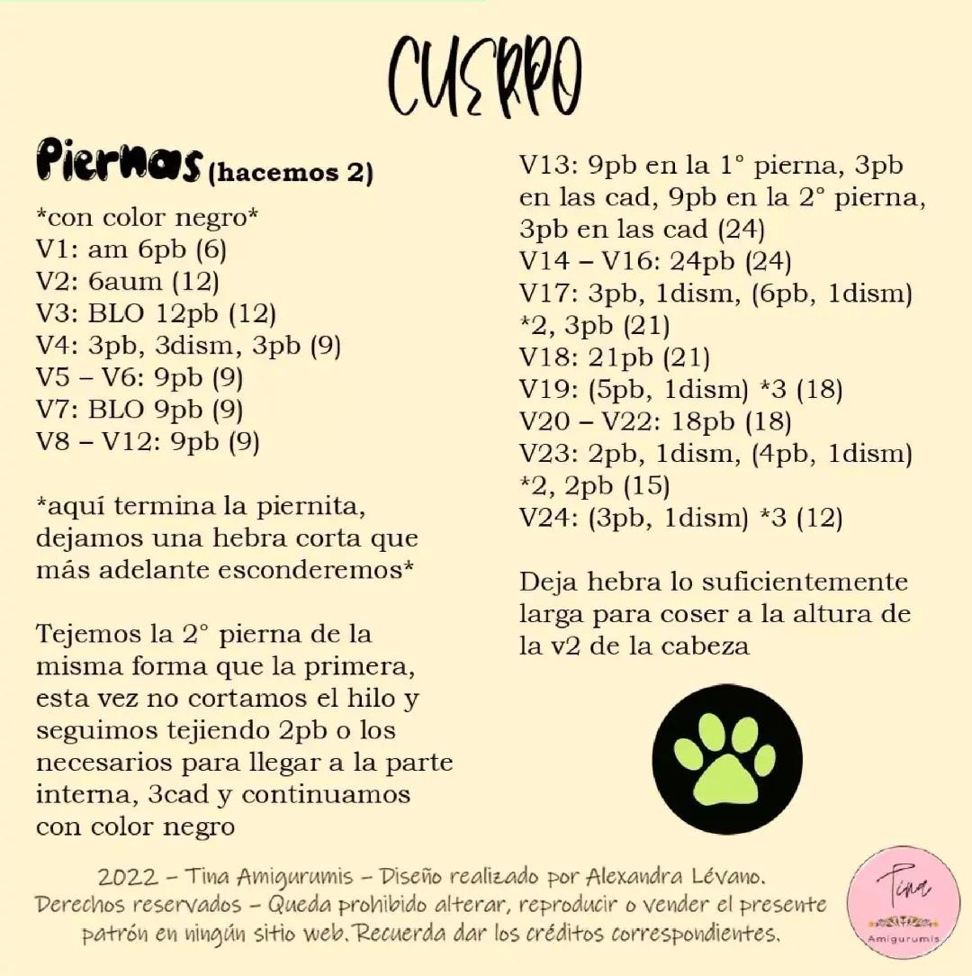 Patrón Gratuito de Chat Noir: Guía Paso a Paso para Tejer Amigurumi con Colores Negro y Amarillo