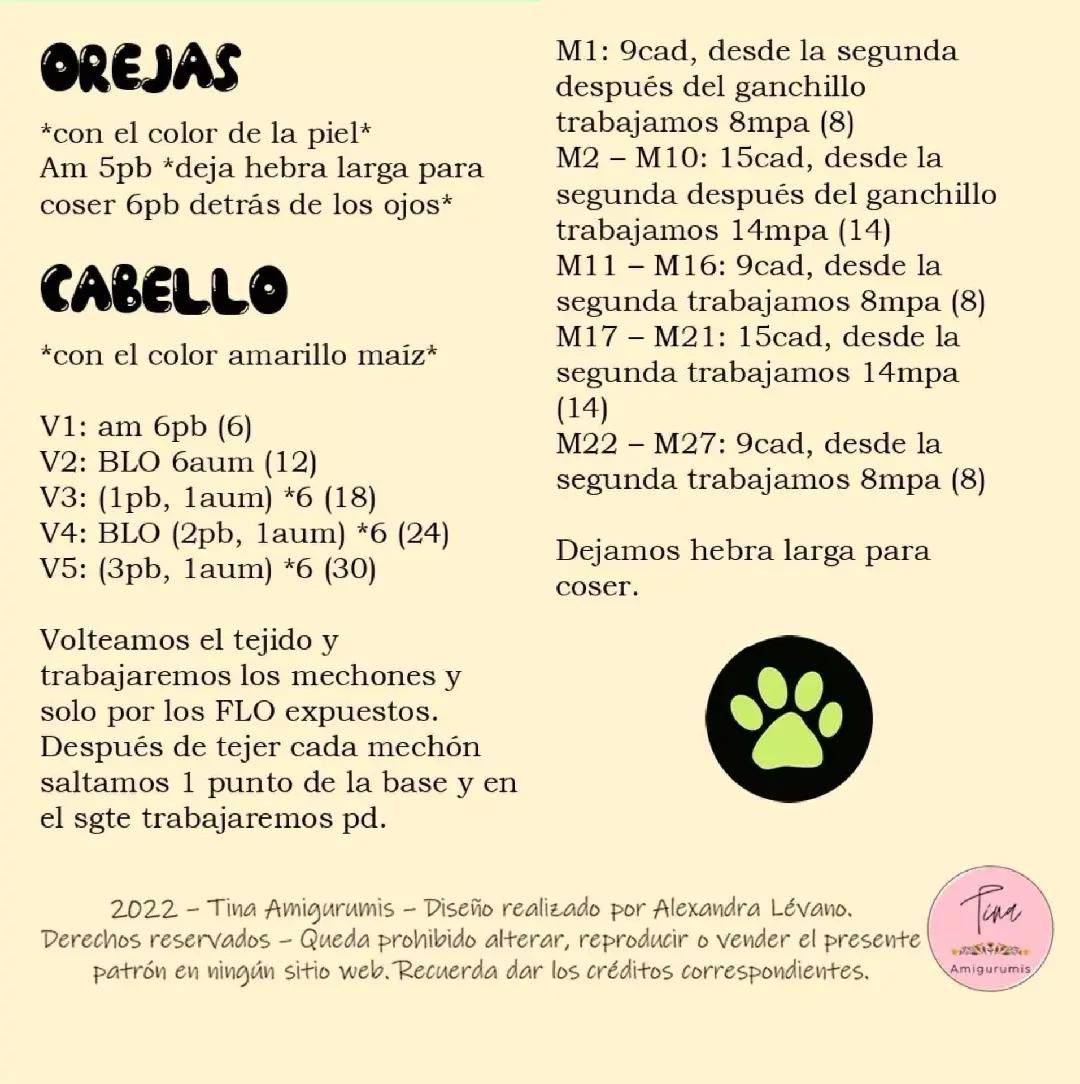 Patrón Gratuito de Chat Noir: Guía Paso a Paso para Tejer Amigurumi con Colores Negro y Amarillo