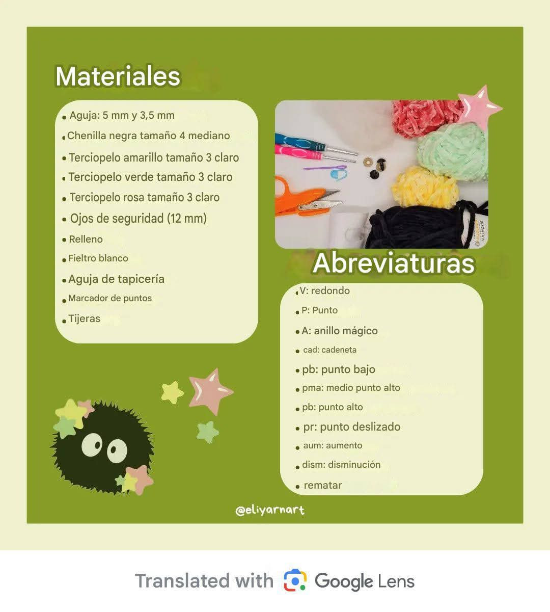 Patrón gratuito de crochet para búp bê Susuwatari đen với hoa