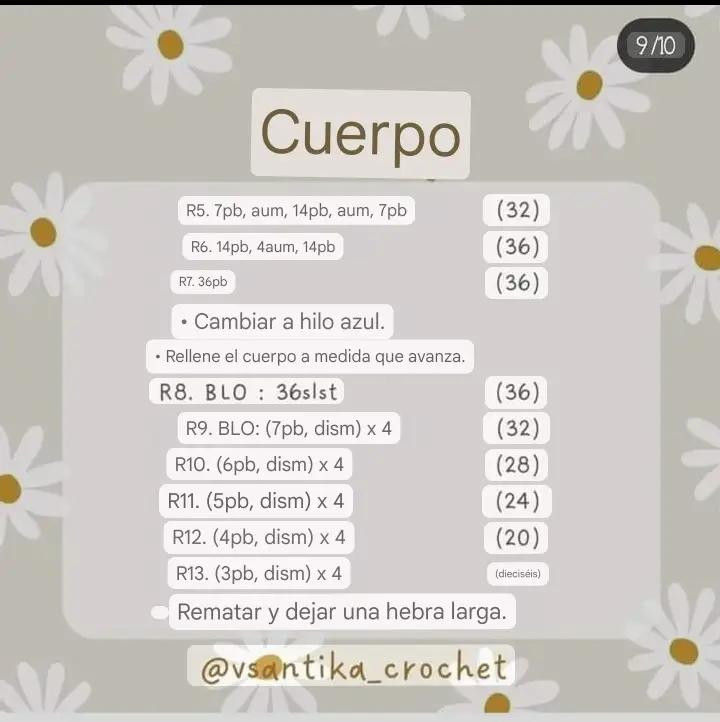 Patrón gratuito de crochet para perro amigurumi blanco y negro con ropa azul