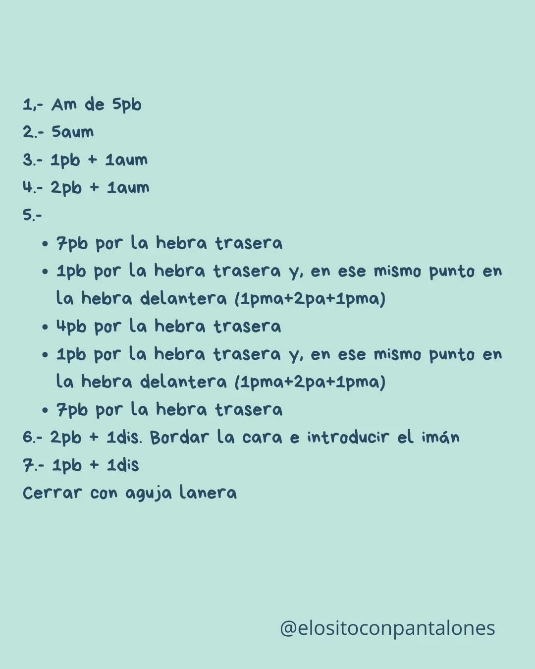 Patrón Gratuito de Ganchillo para Imán Osito Marrón