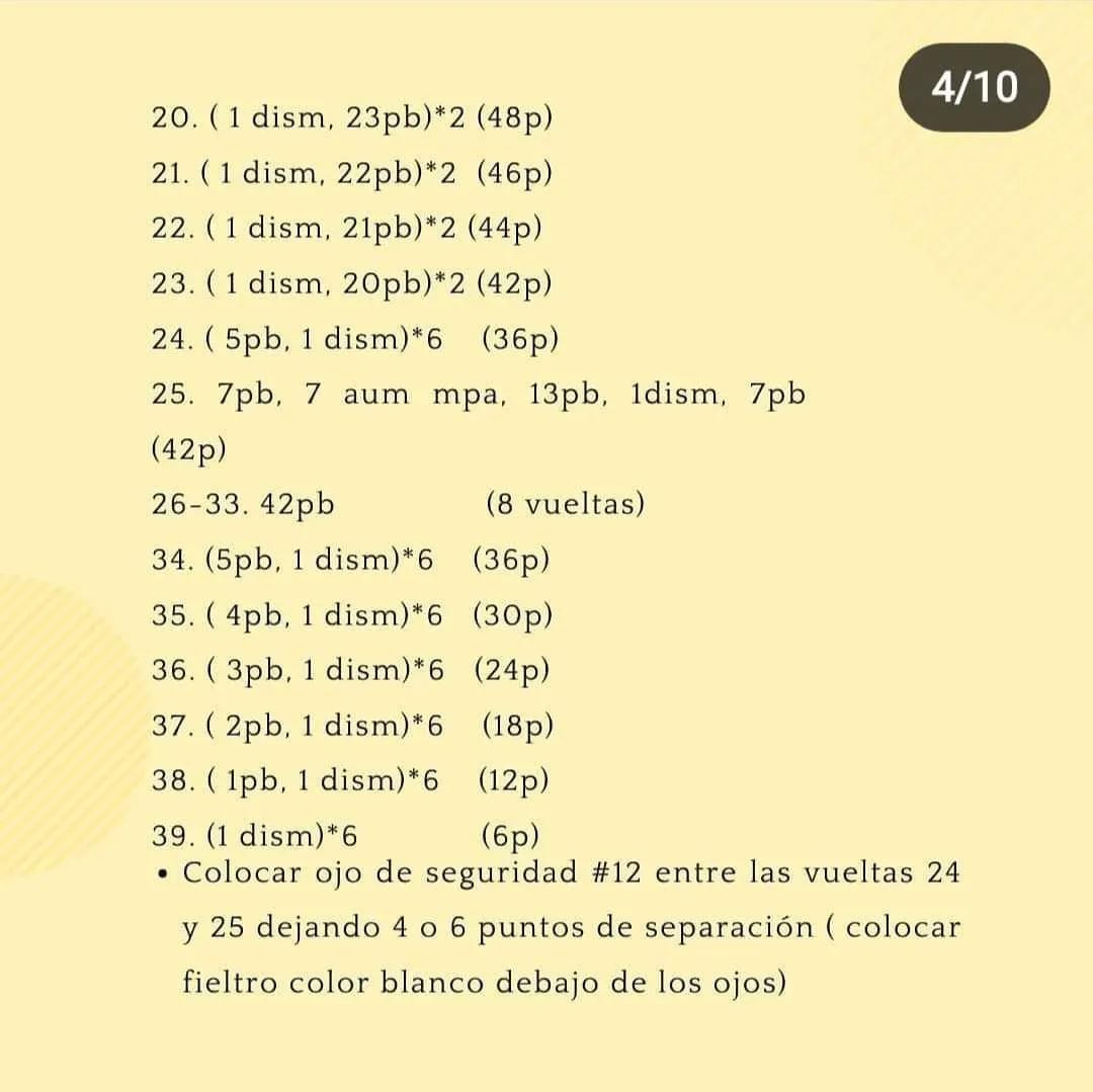 Patrón Gratuito de Jirafa Amigurumi - Tutorial Tejer Crochet