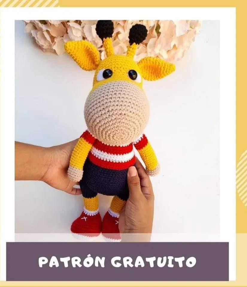 Patrón Gratuito de Jirafa Amigurumi - Tutorial Tejer Crochet