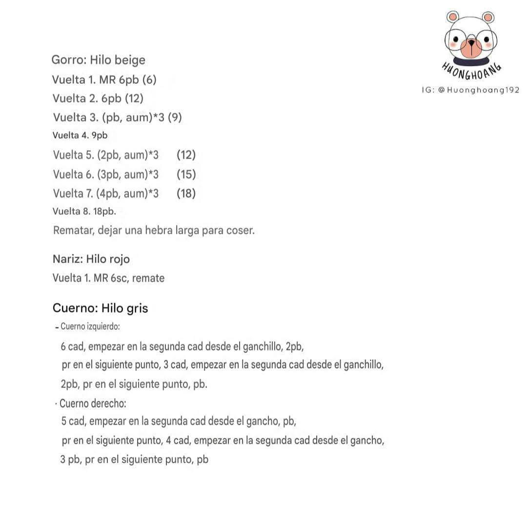 Patrón gratuito de oso amigurumi con gorro y lazo