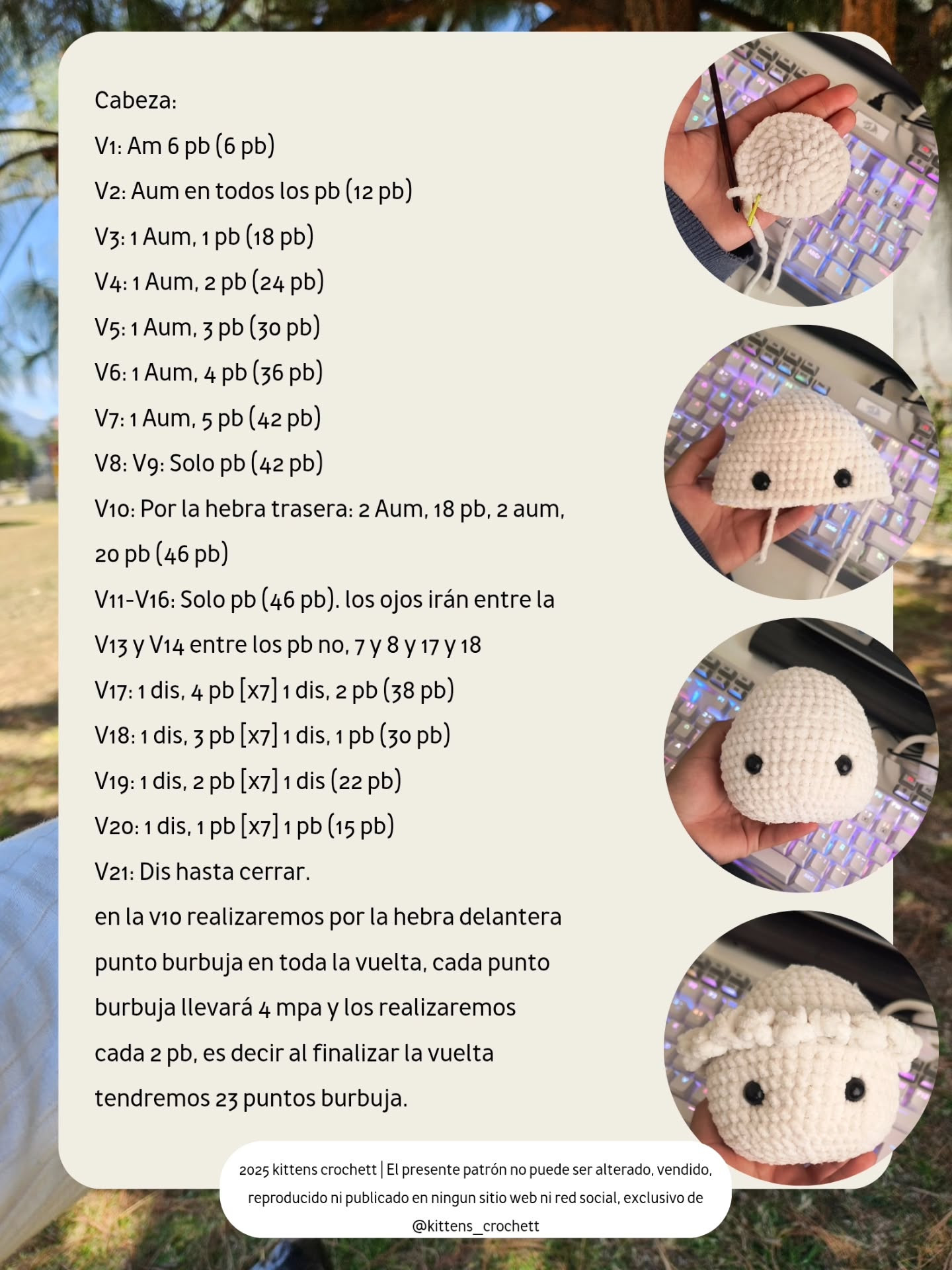 Patrón Gratuito de Ovejita Amigurumi Mocha