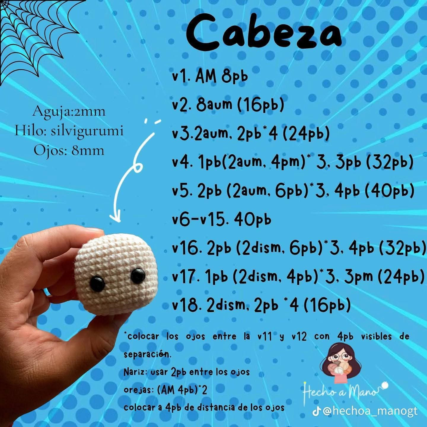 Patrón Gratuito de Spiderman Amigurumi