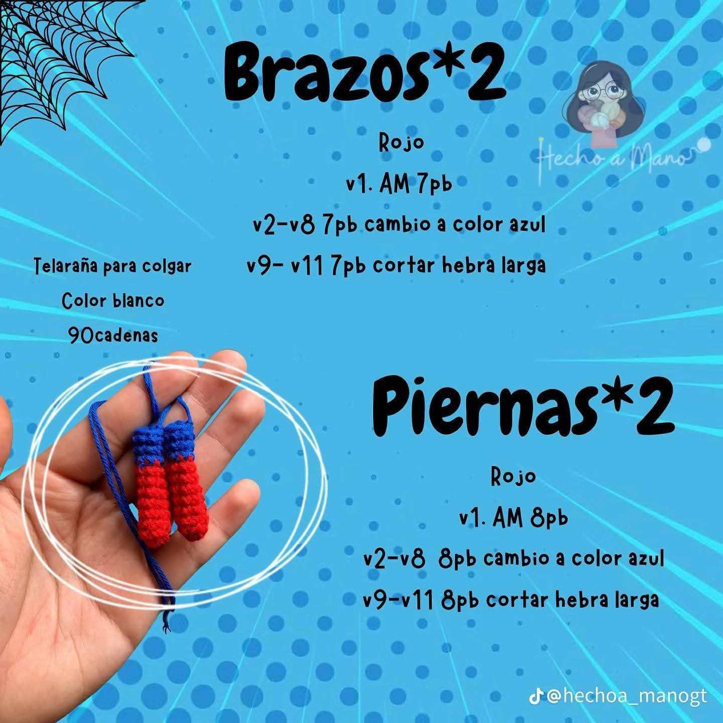 Patrón Gratuito de Spiderman Amigurumi