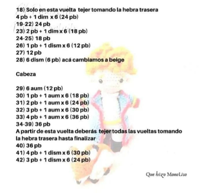 Patrón gratuito El Principito amigurumi y zorro