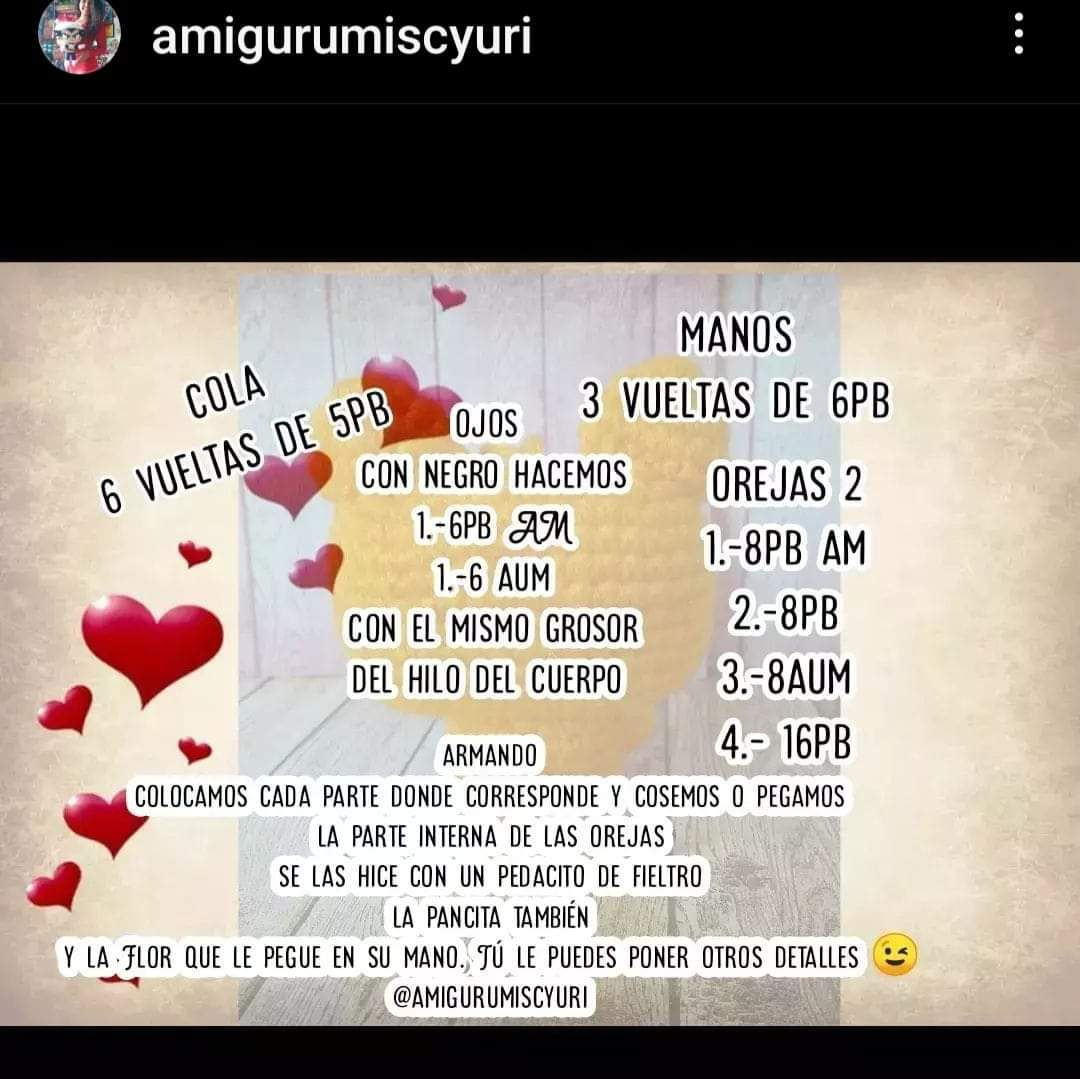 Patrón gratuito gatito amigurumi amarillo con ojos grandes