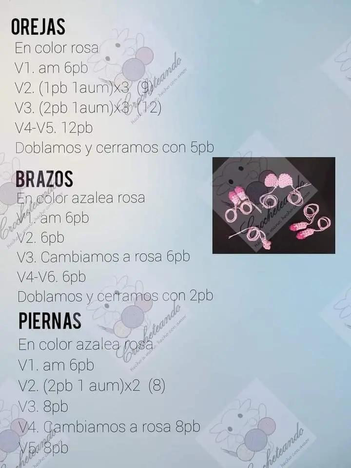 Patrón Gratuito Llavero Cerdito Fresa Amigurumi